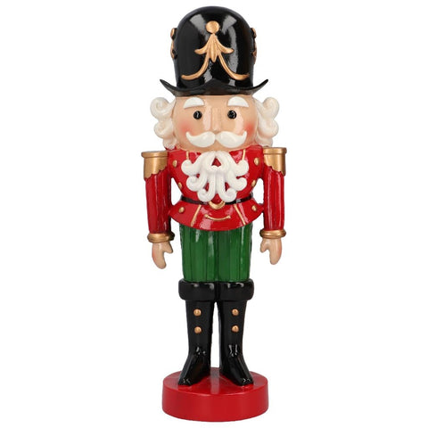 TIMSTOR Nutcracker Toy Soldier Christmas decoration red and green 17x14x46 cm