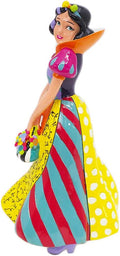 Disney Statuina Biancaneve e i sette nani "Snow White" in resina multicolore 10x10x22 cm - Angelica Home Stabia