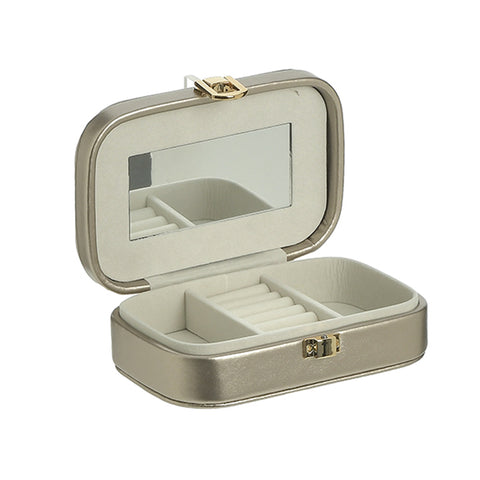 In Art Gold jewelery box with mirror 15x10x5 cm