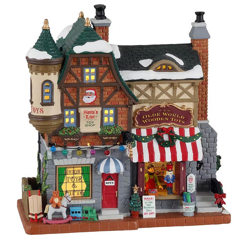LEMAX Illuminated Building "Santa'S List Toy Shop" Construisez votre propre village de Noël
