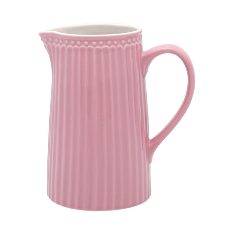 GREENGATE Porcelain jug ALICE Jug carafe dusty rose pink 1L H 17.6 cm