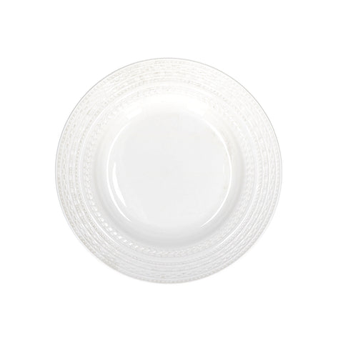 WHITE PORCELAIN Set of plates x6 CASALE of 18 pieces P000100001
