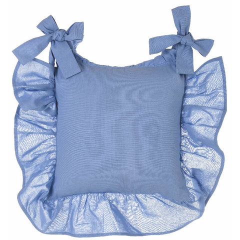 BLANC MARICLO' Set 2 housses de coussin pour chaise 40x40 cm bleu clair A2514499CE