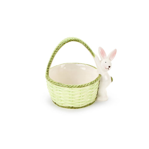 FABRIC CLOUDS Panier pour objets avec décoration de Pâques lapin Annette