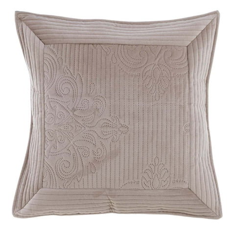 BLANC MARICLO' Coussin carré SOFT THOUGHT polyester beige 45x45cm