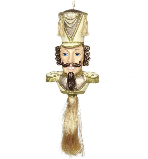 GOODWILL Nutcracker bust Christmas decoration gold to hang with tassel h20 cm