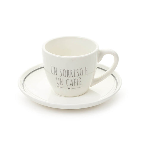 Nuvole di Stoffa Tasse à café en porcelaine avec dédicace "My Home" 80 ml 2 variantes (1pc)