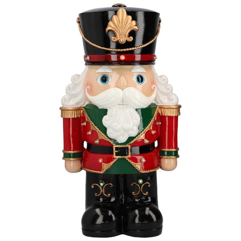 TIMSTOR Nutcracker Toy Soldier Christmas decoration red and green 26x20x47 cm