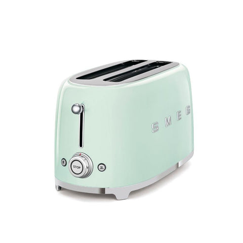 SMEG Green Stainless Steel 4 Slice Toaster 1500W TSF02PGEU