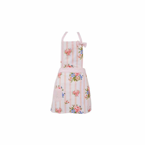 ISABELLE ROSE MARIE girl kitchen apron cotton with flowers 50x62 cm IRMAP02