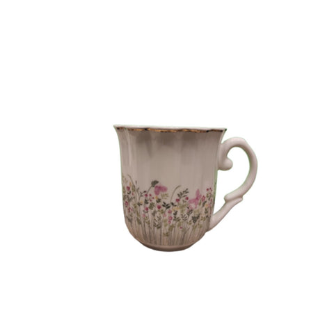 MAGNUS REGALO Mug Breakfast cup with handle ROSALIE 3 variants with flowers 350ml