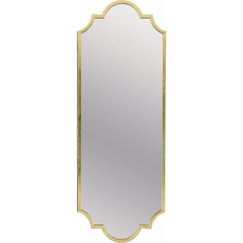 INART Specchio decorativo da parete con cornice dorata rettangolare 137x3x50 cm