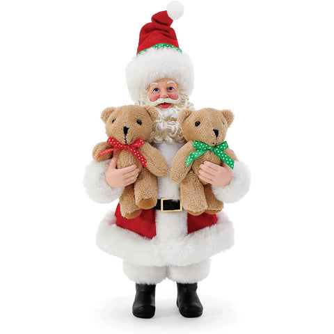 Department 56 Possible Dreams Resin Santa Claus with puppets