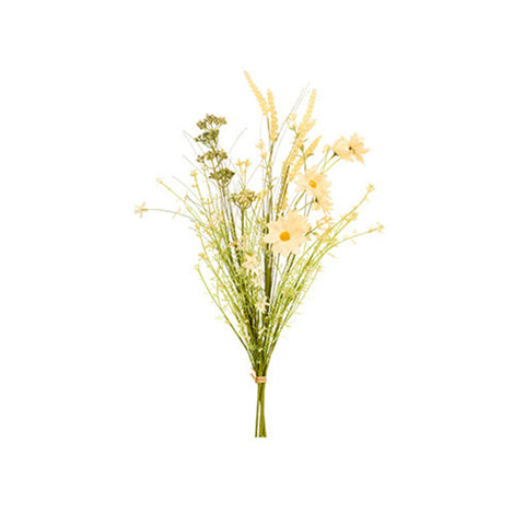 Nuages ​​en tissu Shabby Chic bouquet de fleurs des champs artificiels h58 cm