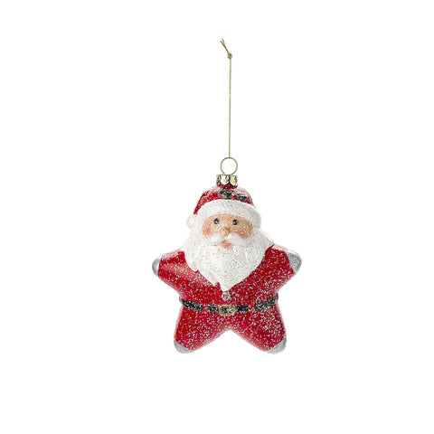 FABRIC CLOUDS Christmas decoration for tree 2 variants red h11-12 cm