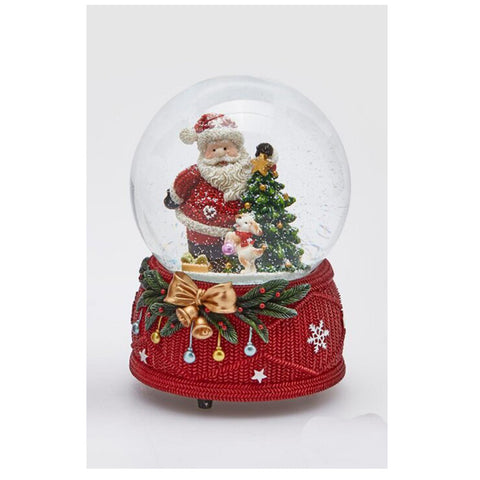 Boule de verre de Noël EDG avec Père Noël 2 variantes (1pc)