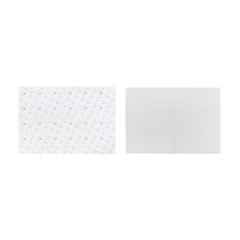 FABRIC CLOUDS Set of 2 placemats ICE CREAM 2 variants 33x48 cm