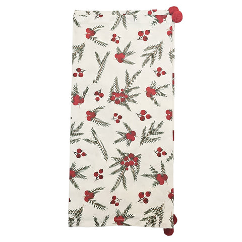 Flowers by Lena Cotton Christmas runner 40x160 cm 2 variants (1pc)