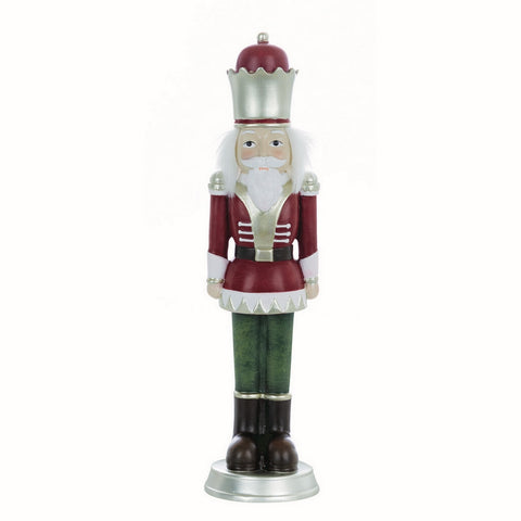 BLANC MARICLO' Decorazione natalizia statuina schiaccianoci resina H30 cm
