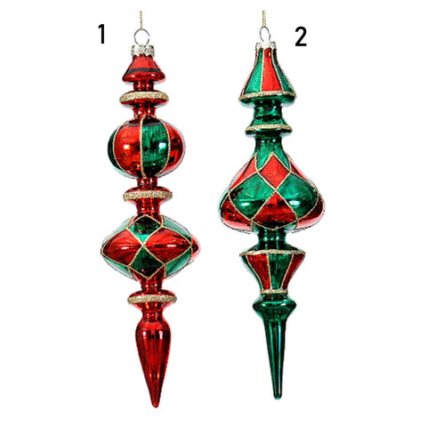 VETUR Christmas pendants for Christmas tree in glass 2 variants 25cm