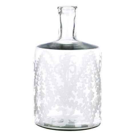 BLANC MARICLO’ Bottiglia decorativa “AIDA” in vetro trasparente H30 cm A27132