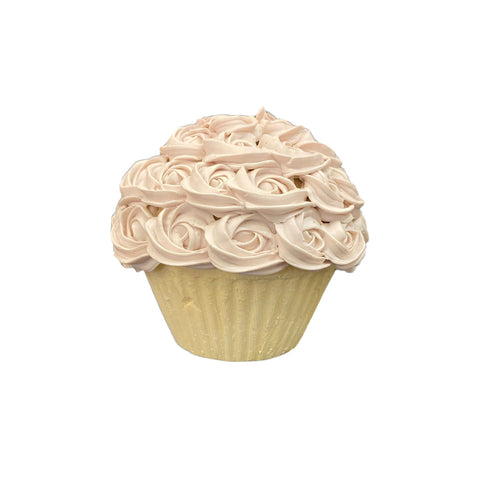 I DOLCI DI NAMI Gâteau décoratif artificiel muffin rose à la crème rose Ø9 H8 cm