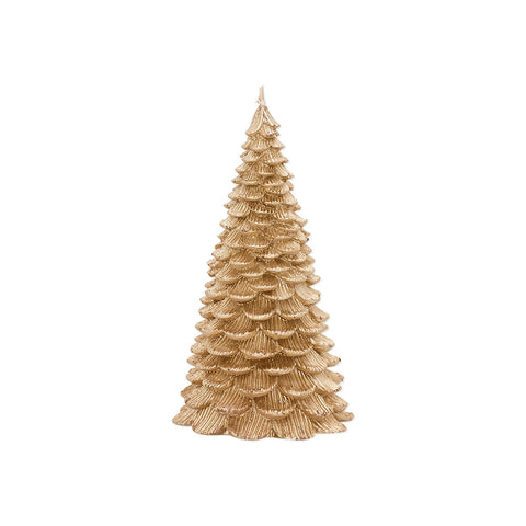 GREENGATE Scented candle wax tree large gold paraffin Ø9,6 H17 cm