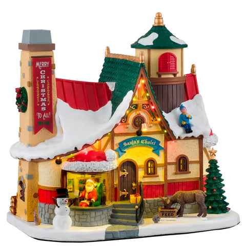 LEMAX Illuminated building with smoke effect "Santa'S Chalet" Build your own Christmas village