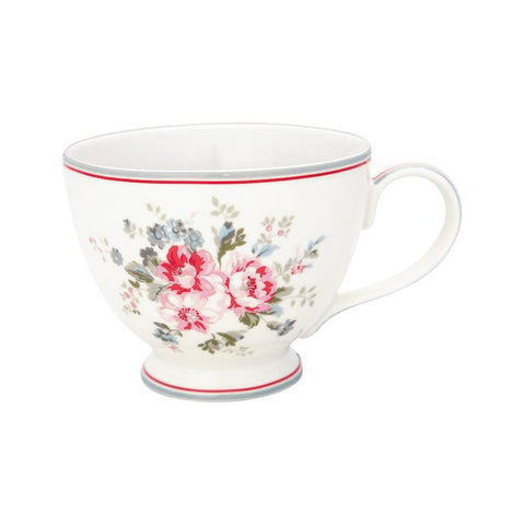 GREENGATE ELOUISE WHITE tea cup in porcelain 15x11x9 cm STWTECELO0106