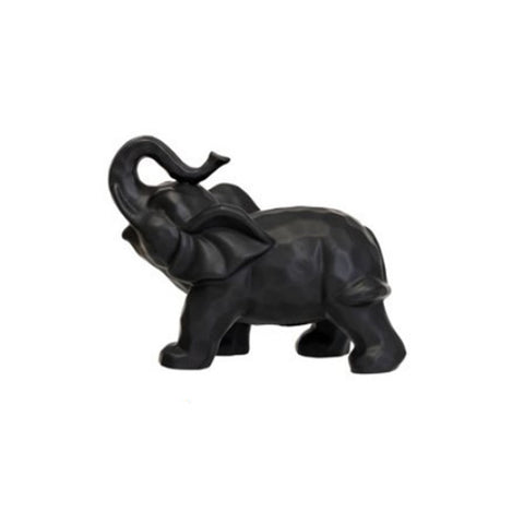 L'arte di Nacchi Statua elefante portafortuna in ceramica
