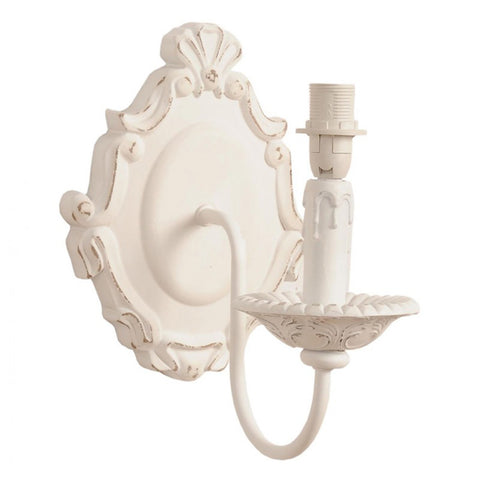 CLAYRE &amp; EEF Wall Sconce Wall Lamp White Shabby Chic 19x25x24 cm