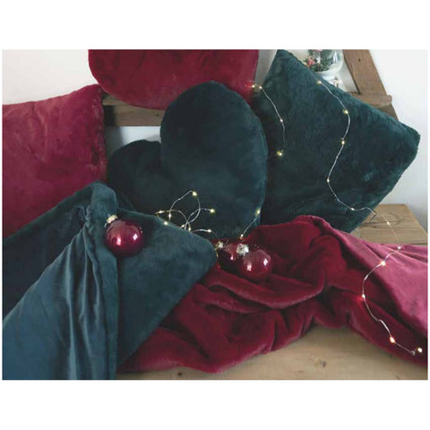 L'Atelier 17 Shabby "Lapin" eco-fur square cushion 6 variants (1pc)