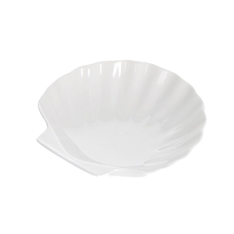 LA PORCELLANA BIANCA Grand bol coquillage ELBA blanc 24,5x26x4,5 cm