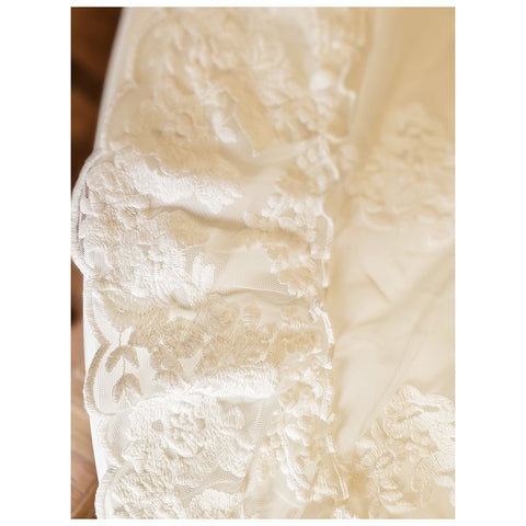CHARMANT Tris de napperons artisanaux avec broderie en dentelle Made in Italy "LUIS XVI"