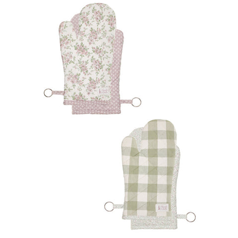 Nuvole di Stoffa Oven glove "Wendy" Shabby 19x32 cm 2 variants (1pc)