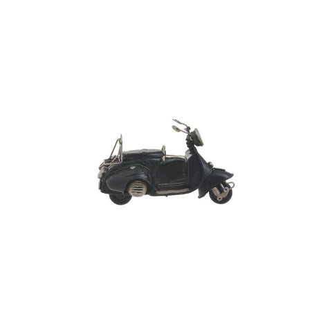 In Art Moto Sidecar miniature vintage en métal 11x10x8 cm