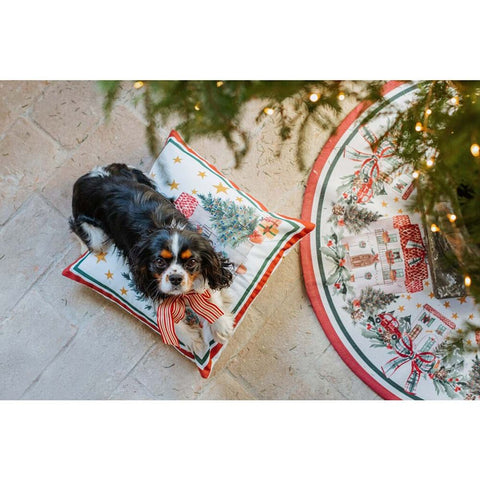 BLANC MARICLO' Christmas cushion in cotton "UN NATALE ITALIANO" 2 variants (1pc)