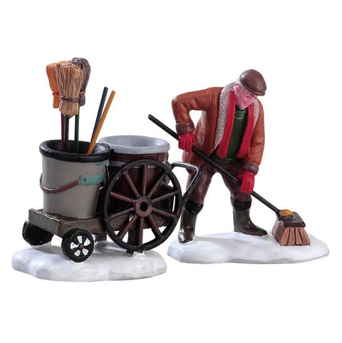 LEMAX Two-piece set Street sweeper "Street Sweeper" in resin