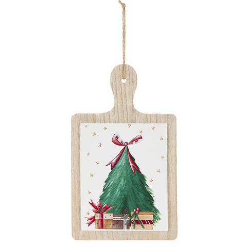 Dessous de plat en bois Clouds of Cloth Christmas 17x29 cm 2 variantes (1pc)