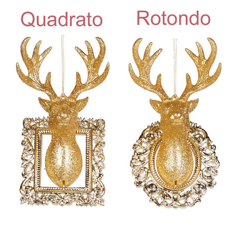GOODWILL Christmas decoration for tree Golden deer in resin 2 variants (1pc)