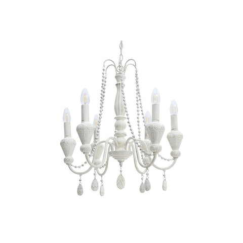 INART ceiling lamp in ivory metal 40W 53x53x49 cm