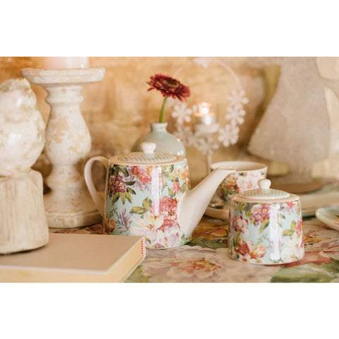 Nuvole di Stoffa Shabby Chic porcelain teapot "Grace" 1200 ml