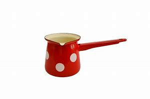 ISABELLE ROSE SMALL POT WITH ENAMELLED HANDLE