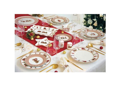 EASY LIFE Porcelain Christmas tray "Polar Express" in gift box 35x15cm