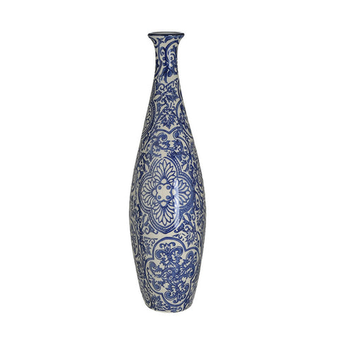 In Art Porcelain vase with "Sorrento" mosaics 16X9X31 cm