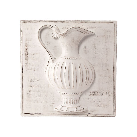 VIRGINIA CASA FRAMES" plaque with jug to hang 28x28 cm F277OR-1