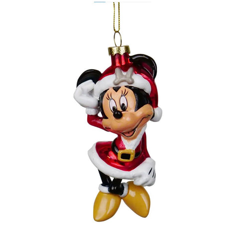 Christmas Inspirations Minnie Disney addobbo in vetro h14 cm