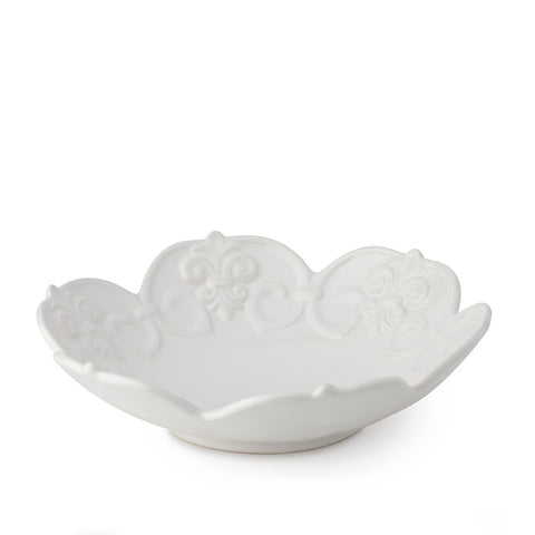 HERVIT Contenitore in porcellana bianca traforata con farfalla Ø 10 cm –  Angelica Home Stabia