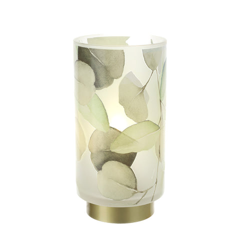 Hervit Green glass table lamp "Botanic" 11x20 cm
