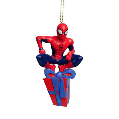 Kurt S. Adler Spiderman sur paquet cadeau 6x6x12 cm